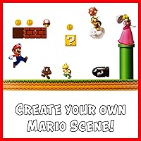 Vista 2 de Paladone Super Mario Bros Tech Decals, 4 hojas de calcomanías de vinilo para funda de teléfono, laptop y más