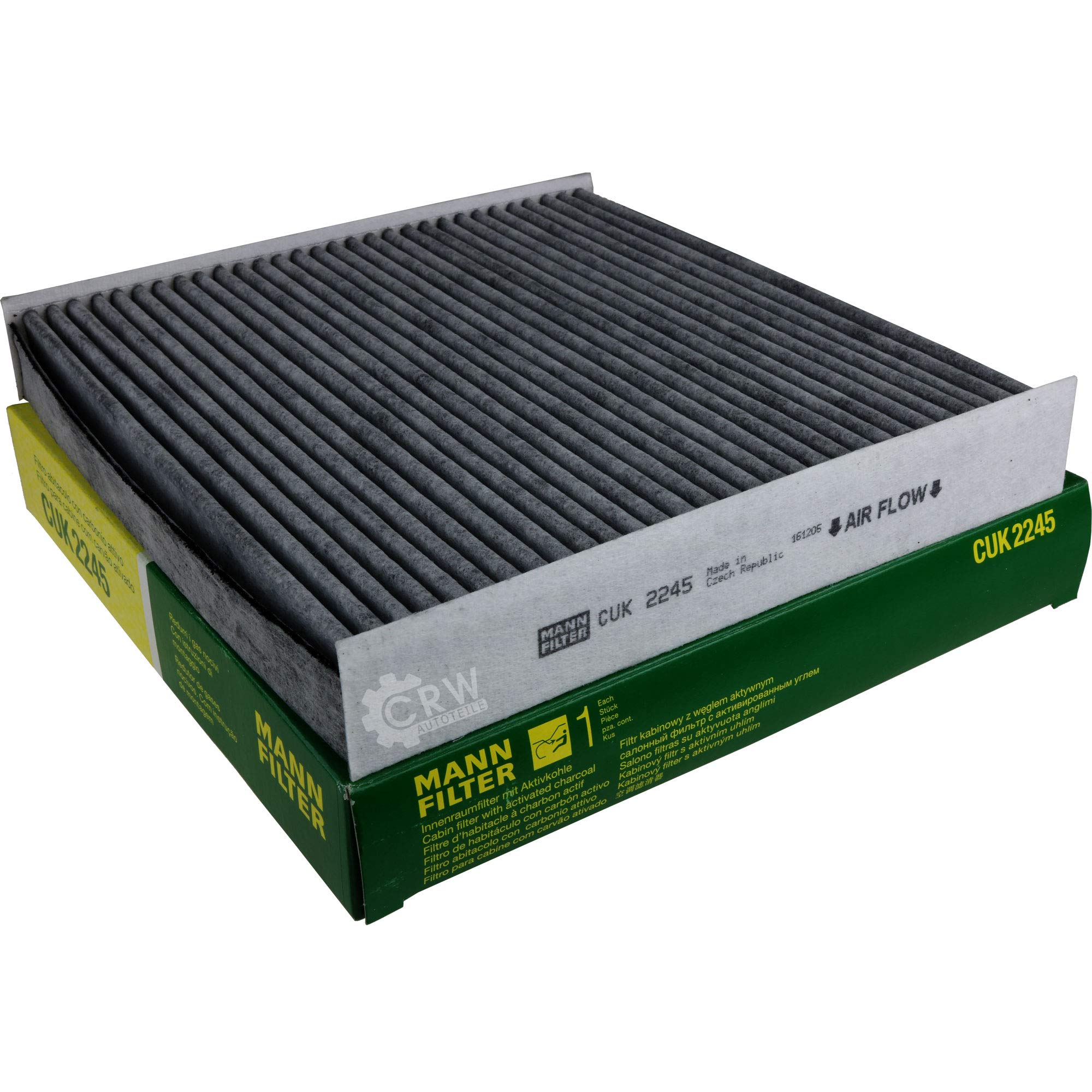 Paquete de inspección Kit de mantenimiento de filtros con filtro de aceite HU 711/51 x, filtro de aire C 3485/2, filtro de combustible WK 6031, filtro de habitáculo CUK 2245, anillo de