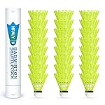 HIRALIY Badminton Birdies 12/24 PCS,Nylon Badminton Shuttlecocks with Stability Durability for Baseball Batting Practice Training,High Speed Birdie Balls for Backyards Indoor Outdoor Sports (12)