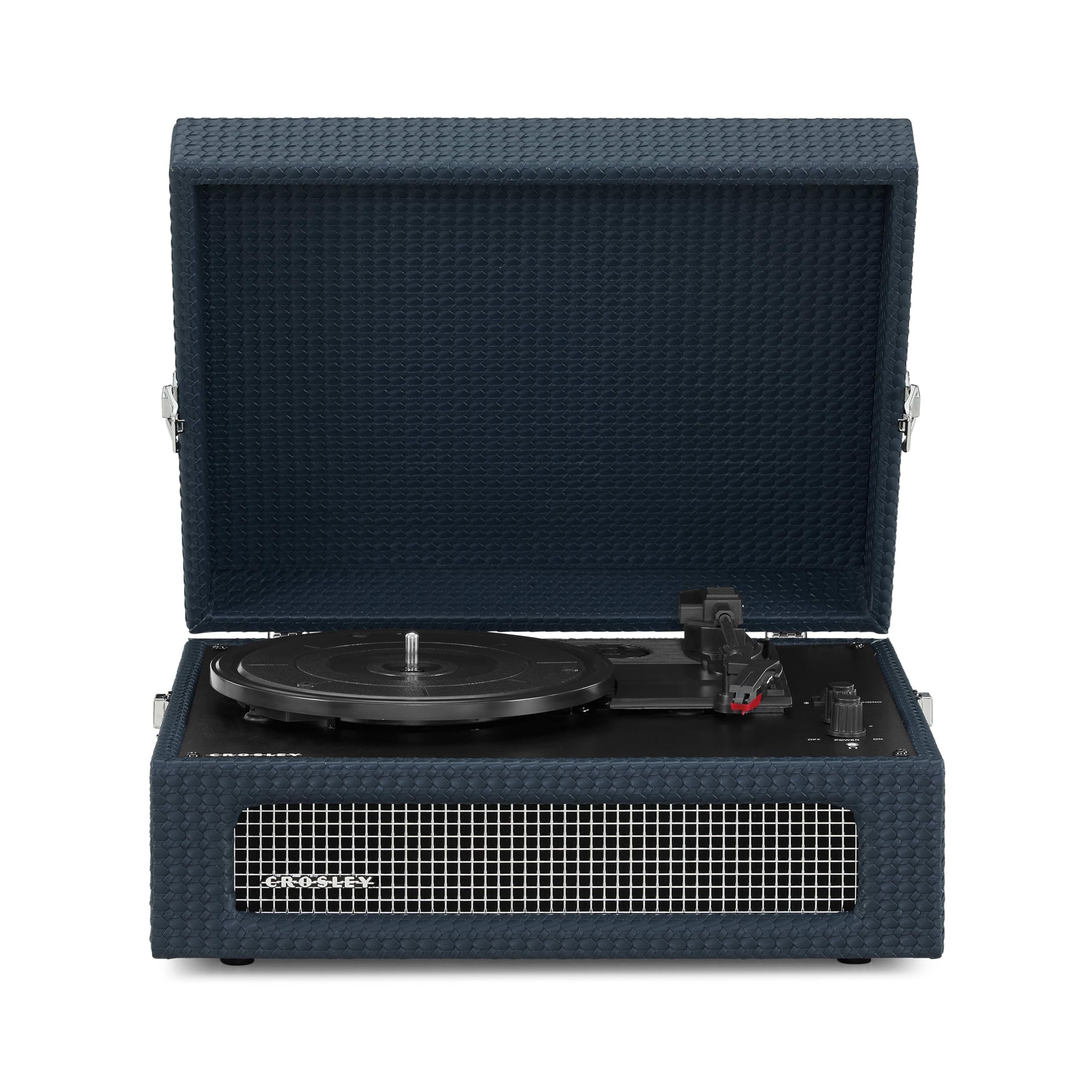 Crosley Voyager Tourne-Disque Portable Bluetooth, Lecteur de Disque Vinyle à 3 Vitesses, Platine Vinyle, Haut-parleurs Stéréo Intégrés, Récepteur Bluetooth, Entrée