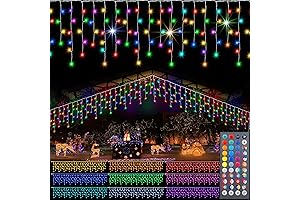 Pooqla RGB Icicle Lights: Transform Your Outdoor Space with Color and Cheer
