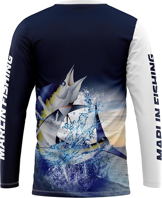 Mens Long Sleeve Fishing Jersey Breathable Cooling Lightweight For Men | Loose fit quick dry sun protective apparel suitable for multiple fishing scenarios daily wear ideal gift for angling lovers