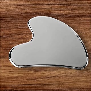 Livronic® Premium SS Gua Sha Tool For Face | 100% 304 Stainless Steel Gua Sha | Facial Tools Metal Gua Sha | Tighten Skin ...