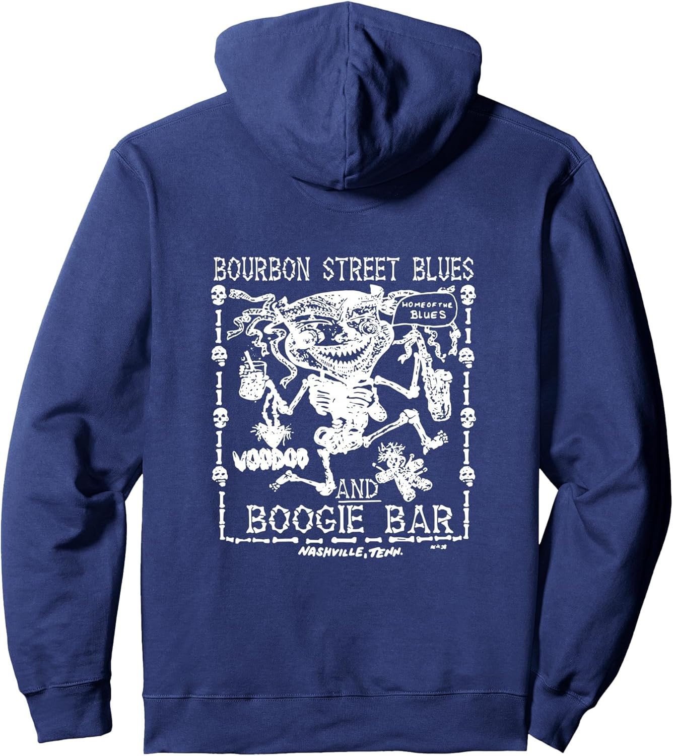 Voodoo Man Logo (White) Pullover Hoodie