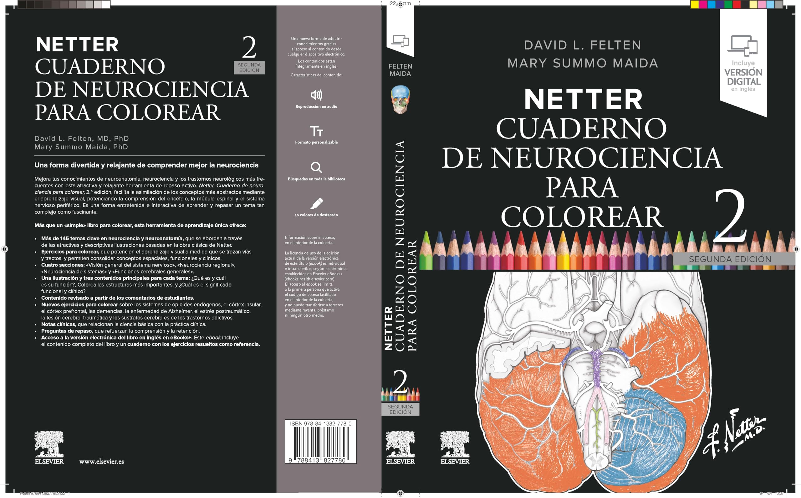 Netter. Cuaderno de neurociencia para colorear