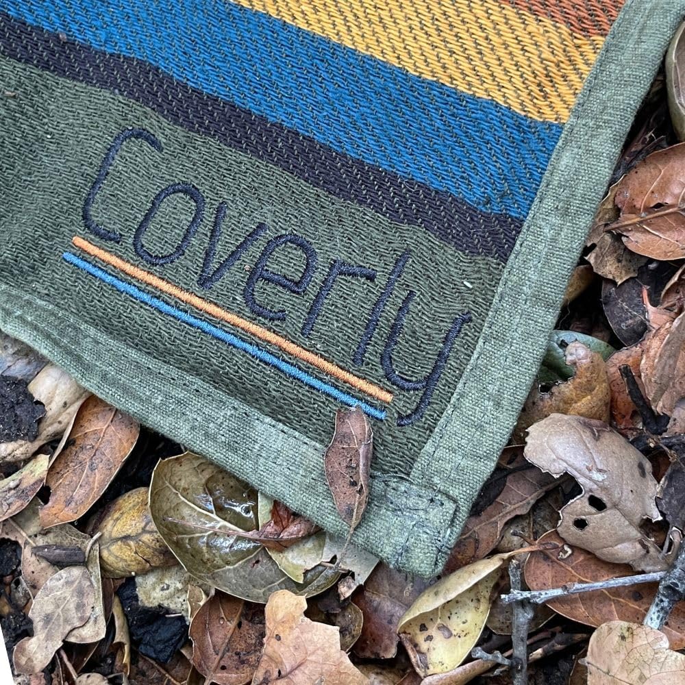 Waterproof Outdoor Canvas Camping Blanket - Waxed Canvas Campfire Blanket with Water Repellent Backing - Camp - Bushcraft Tarp (Olive, Regular) - Image 8