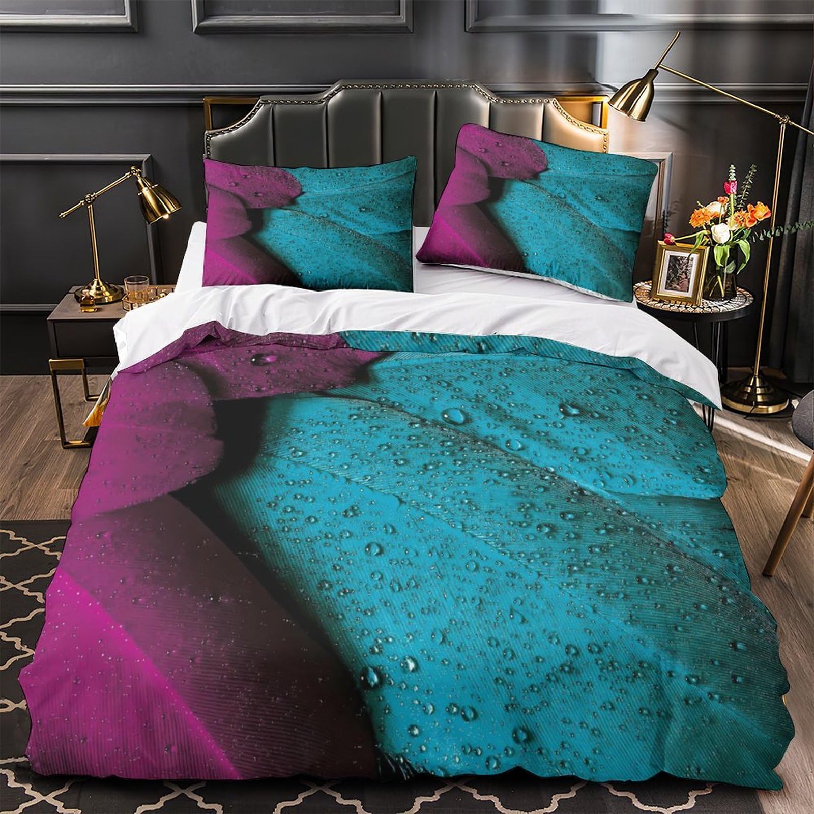Housse de couette tigre 3D de qualité supérieure en tissu microfibre