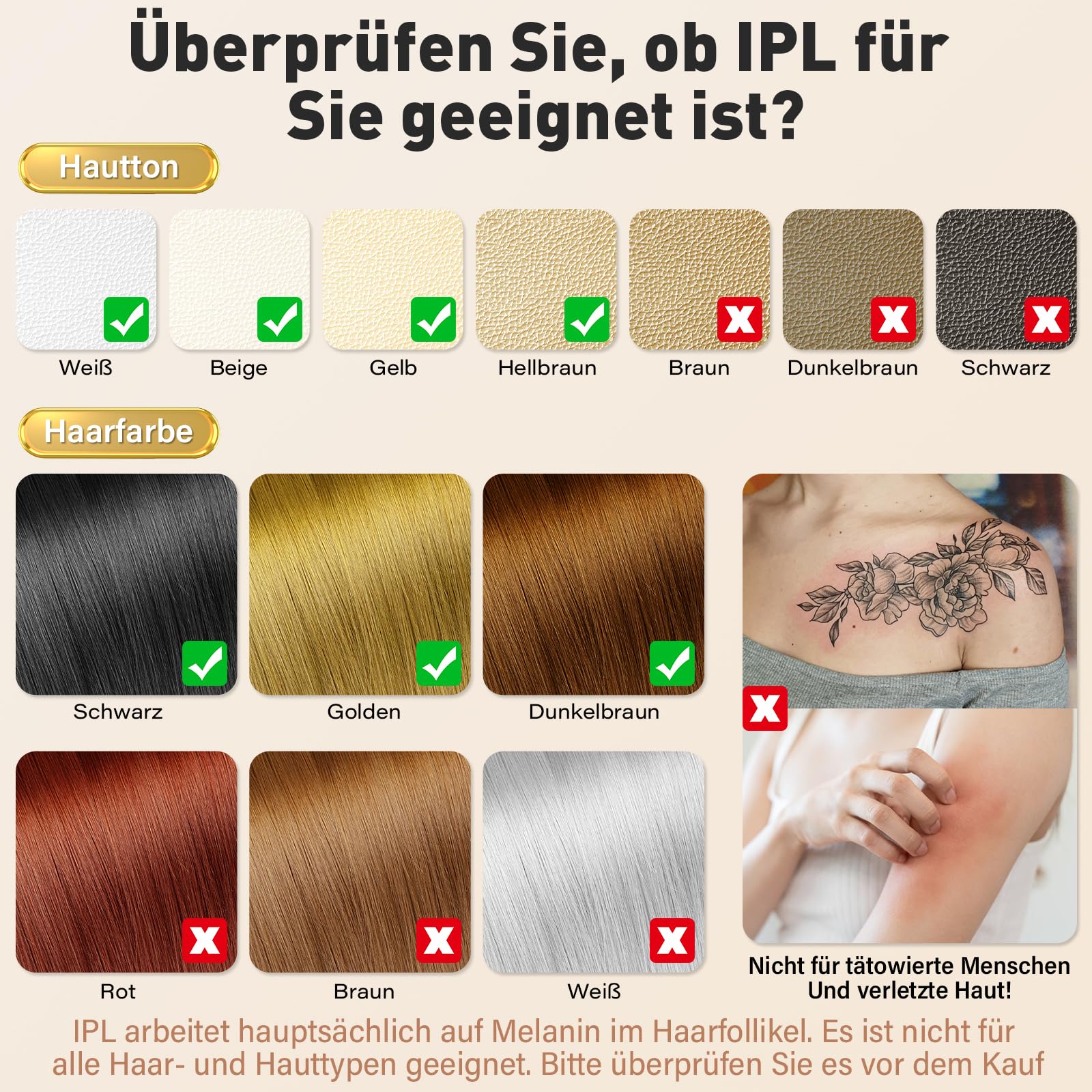 NIKYJM IPL Geräte Haarentfernung Laser mit Kühlfunktion, 3 Erweiterte Funktionen HR/SC/RA, 9 Energiestufen, 999,999 Lichtimpulse Laser Haarentfernun für Männer/Frauen/Gesicht/Bikini/Körper