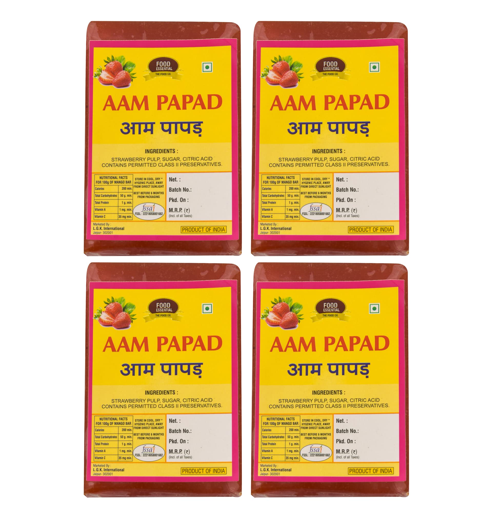 Food Essential Strawberry Aampapad 800 gm. (Pack of 4) 200 gm. Each-picture-30
