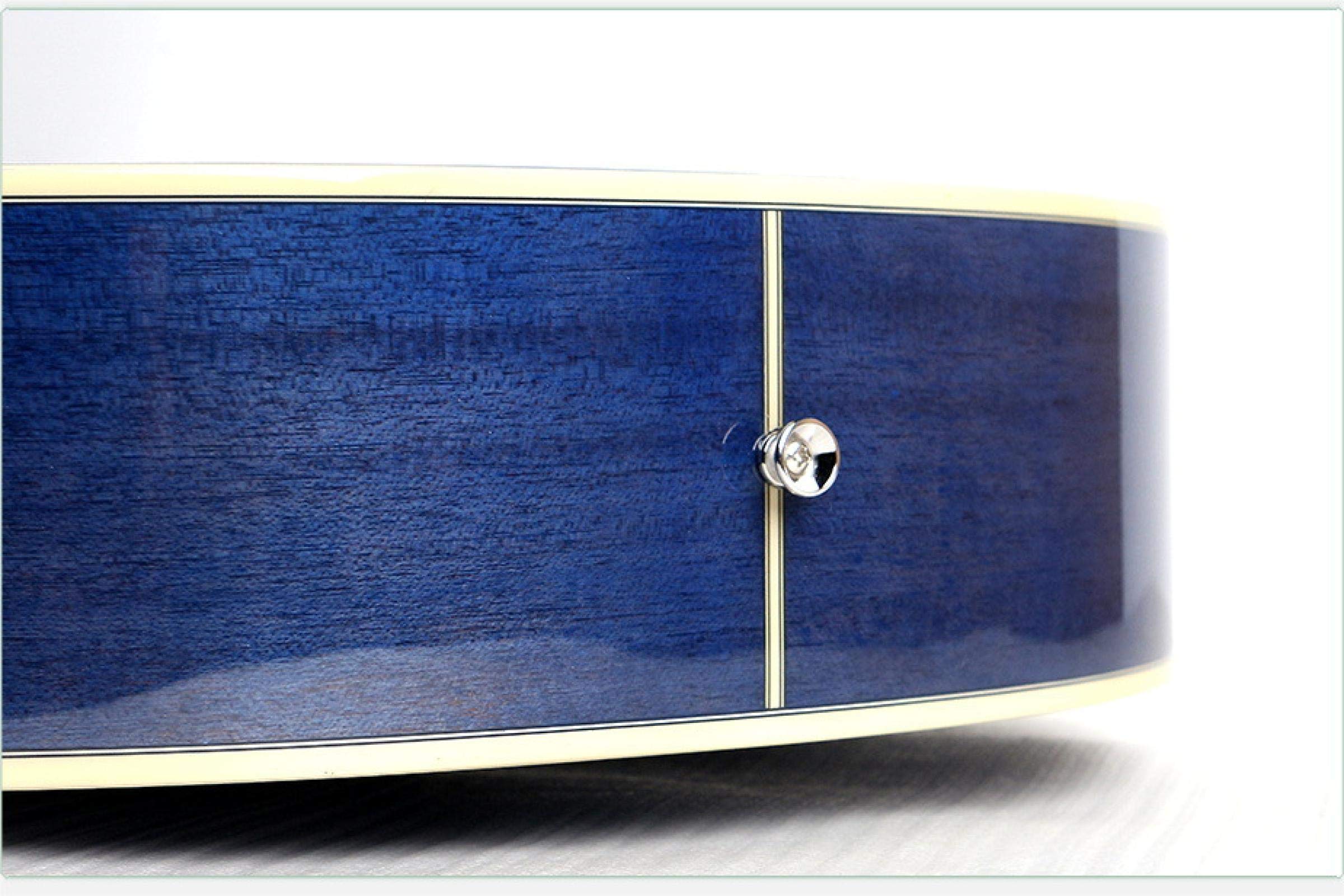 Chitarra acustica elettrica in mogano con corde in acciaio 40 pollici A-Body Guitarra 6 corde Folk Pop Cutaway High Gloss Pickup Blue Black 40 pollici BLS