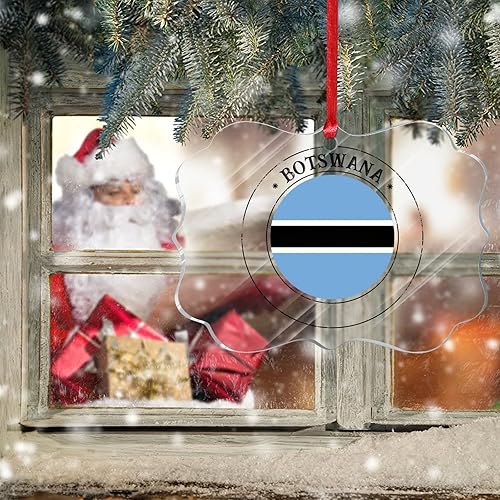 Vista 93 de Bandera de Curazao - Adorno para árbol de Navidad, bandera nacional, decoración de árbol de Navidad de Curazao, recuerdo acrílico, adorno colgante