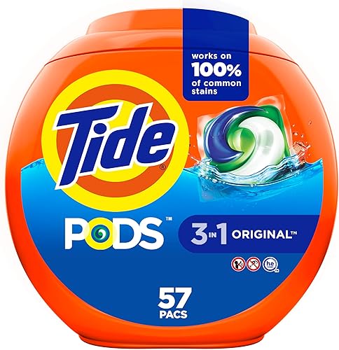 Miniatura 17 de Tide PODS cápsulas de detergente para lavandería, removedor de manchas 3 en 1, combatiente de olores, protector de color, 112 unidades, compatible
