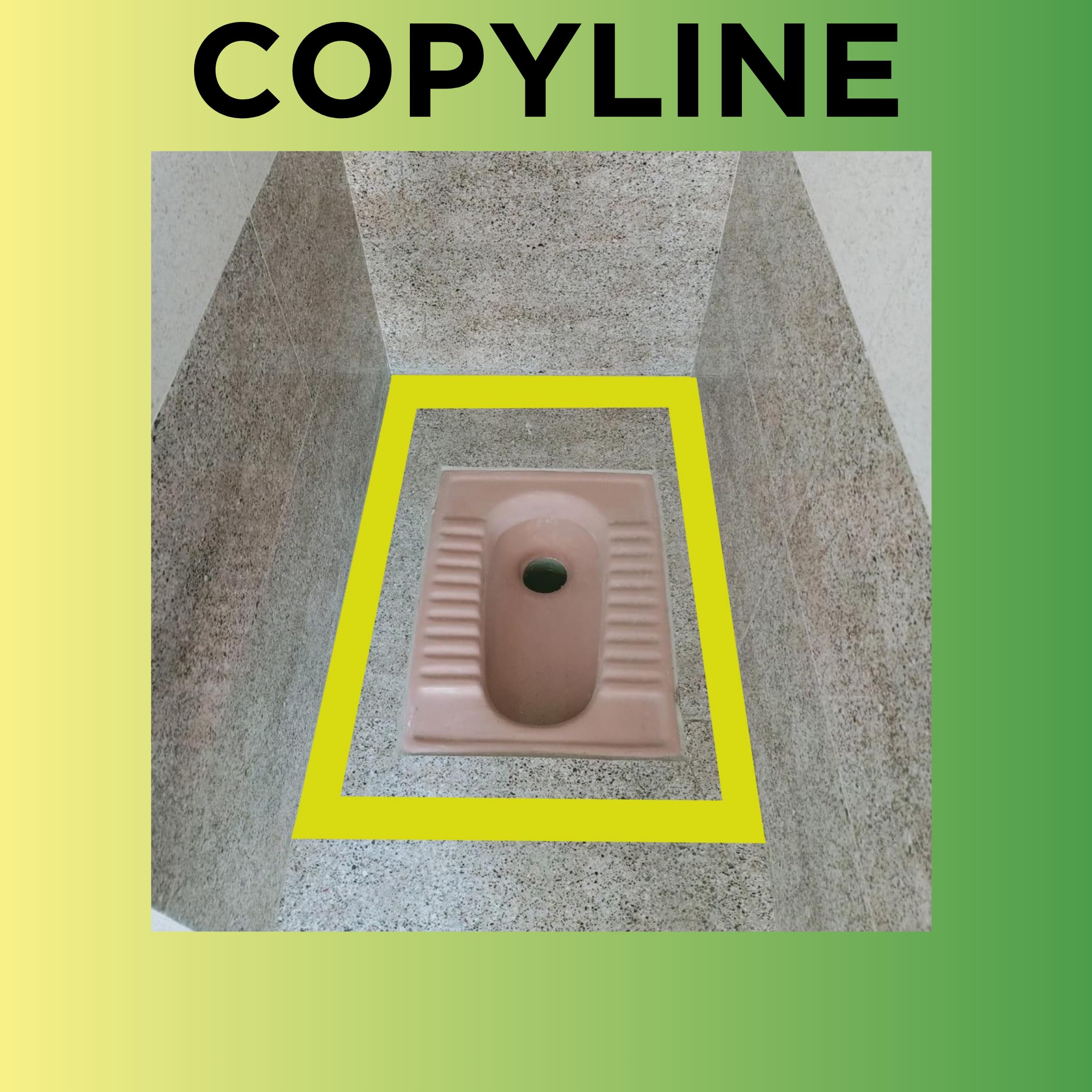 COPY LINE Vastu Tape | 30 Metre | Yellow Floor Marking Tape for Vastu Correction | Vastu Dosh Remedy | WC Toilet and Entrance (2 INCH) 3