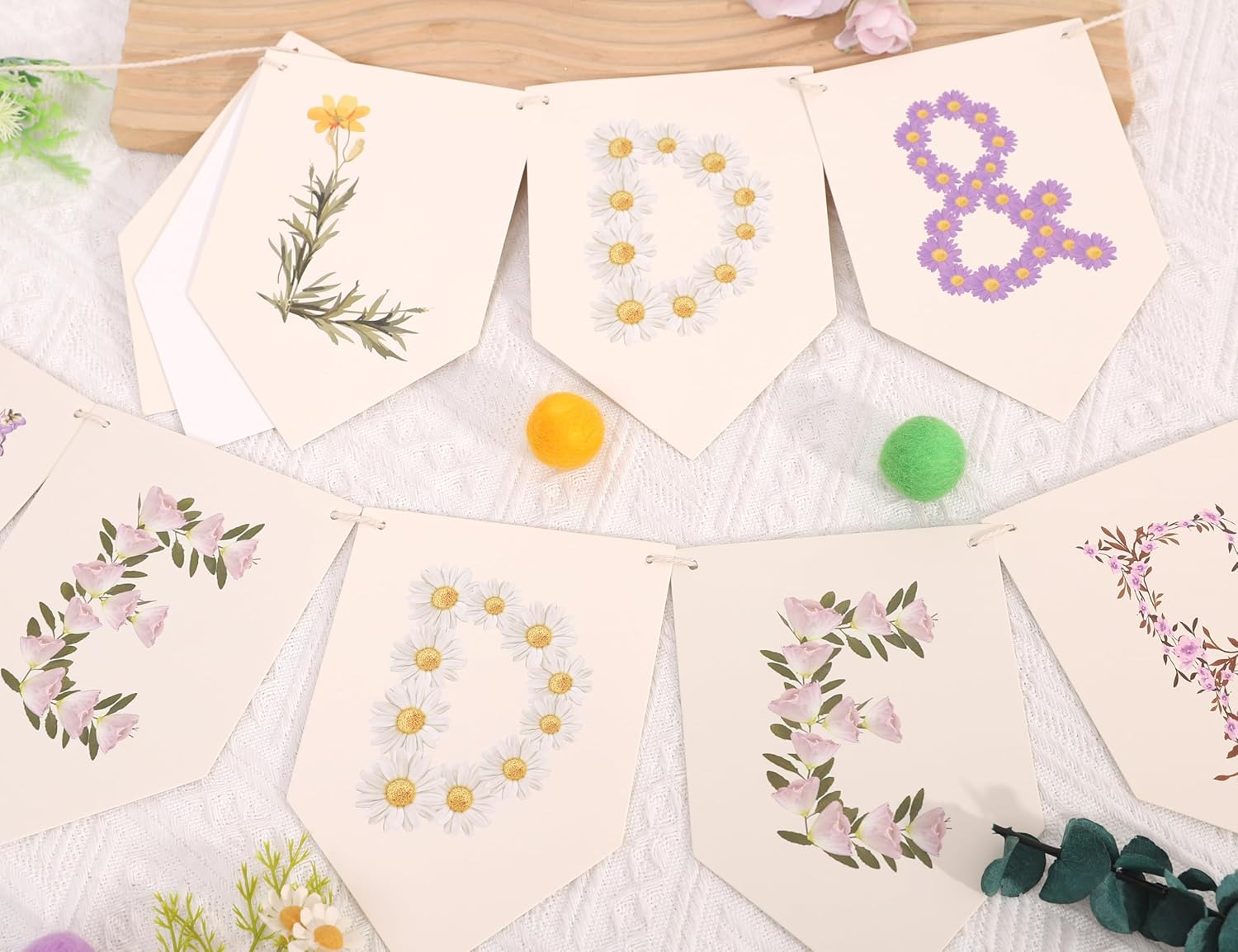 Wild and Onederful Hanging Banner - Wild One Baby Girl Birthday Banner, Wildflower Baby Shower Party Decorations, Market Farmers Birthday Party Supplies, Cake Smash Photo Props - Image 6