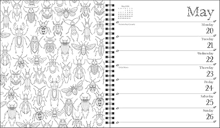 Johanna Basford 12-Month 2024 Coloring Weekly Planner Calendar: A Special Collection of Whimsical Illustrations