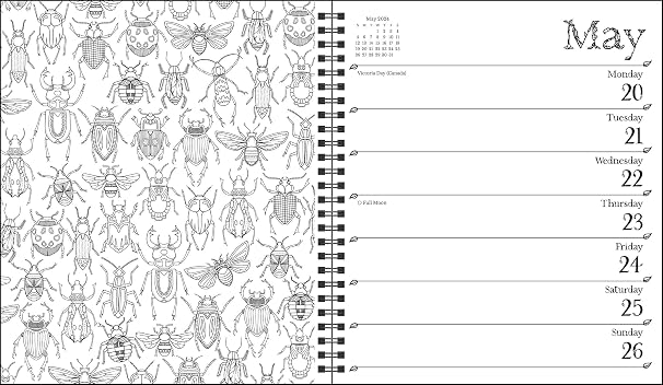 Johanna Basford 12-Month 2024 Coloring Weekly Planner Calendar: A Special Collection of Whimsical Illustrations