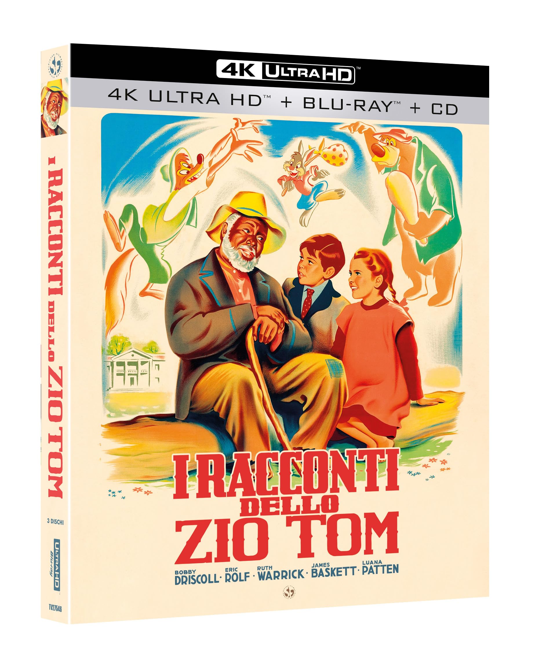 I Racconti Dello Zio Tom 4K UHd + Blu-Ray + Cd - 3 Dischi