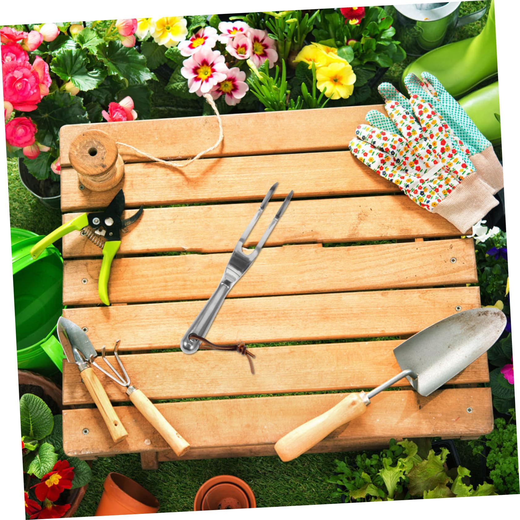 SHINEOFI 3 Stück Mini-Rechen Picker Landschaftsbau Handrechen Gartenrechen für die Gartenarbeit Gartenrake Handkultivator Pflanz Rechen Magnesium-Aluminium-Legierung Silver