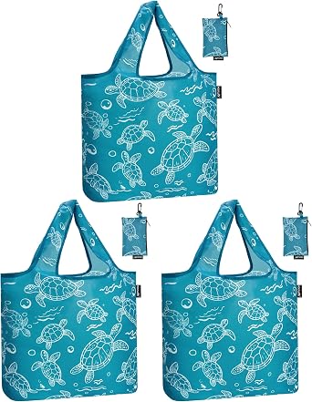 HOLYLUCK Reusable Grocery Bags,Heavy Duty Foldable Shopping Tote Bag