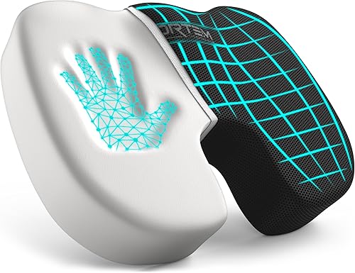 Miniatura 10 de FORTEM Cojín para silla, cojín de asiento para silla de oficina, cojín de asiento de automóvil, almohada ortopédica de coxis, almohada de espuma