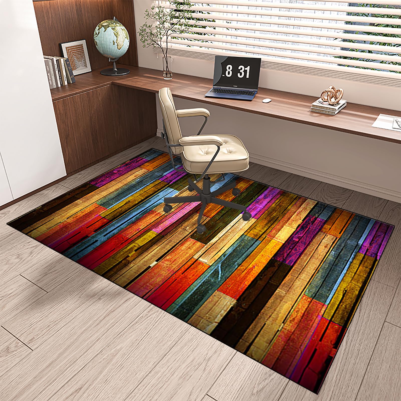 MXOUAJ Office Chair Mat for Carpet Floors Non-slip Gaming Chair Mat for Carpet & Wooden Floors Carpet Protector Chair Mat Easy to Clean Floor Protection Mat for Hard Floors 70 x 100 cm — image 1