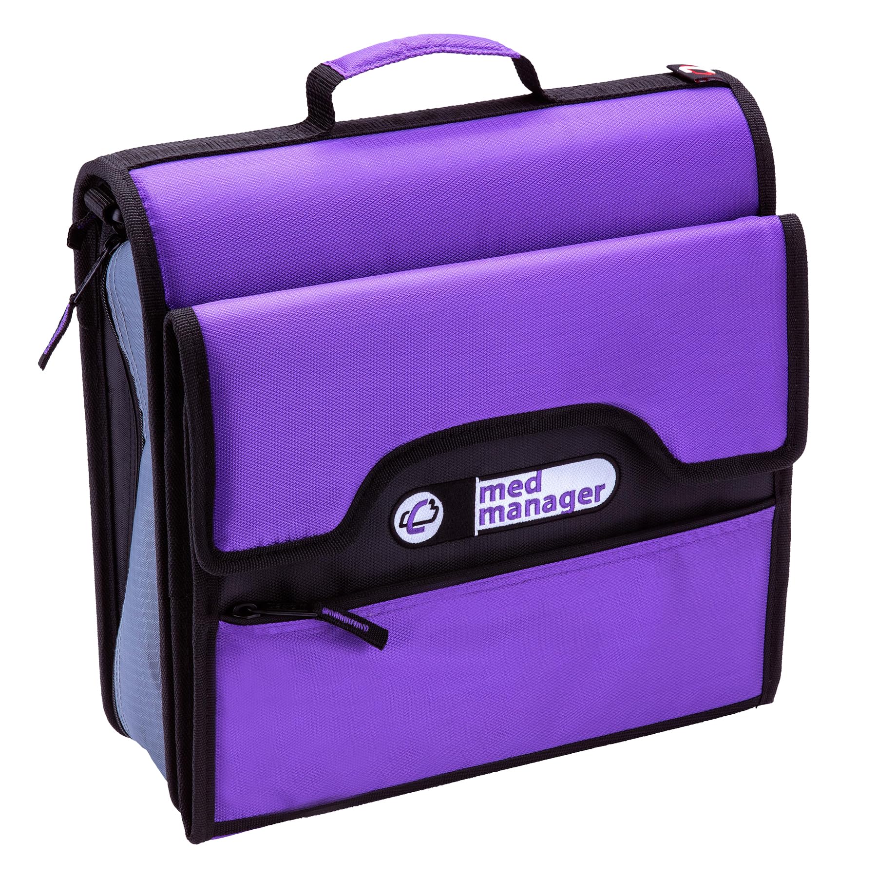 Med Manager MM-335-PUR, organizzatore medico, portatile, 30 x 30 x 10 cm, viola