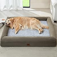 Vista 20 de WNPETHOME Cama extragrande XL para perro, sofá lavable para perro con funda impermeable extraíble, sofá cama grande ortopédica para mascotas