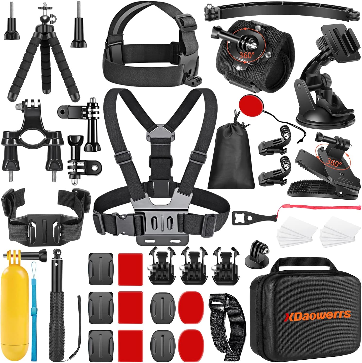 XDaowerrs Upgraded 50 in 1 Action Camera Accessories Kit for Hero11 10