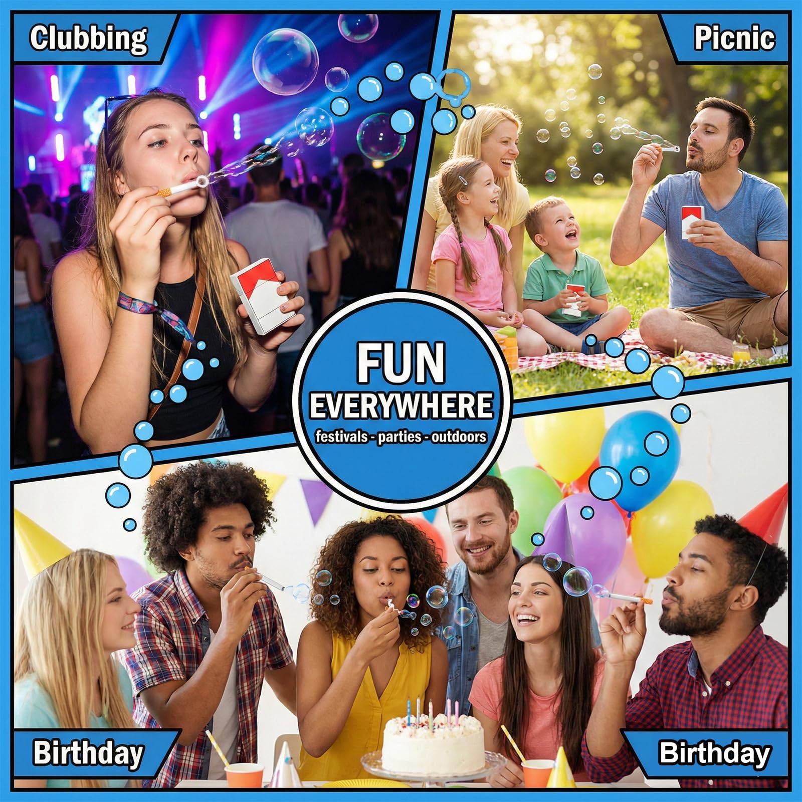KSJEHW máquinas de cigarrillos de burbujas para mujeres y hombres, mini pompas de jabón, soplador de burbujas, idea de regalo para bodas, cumpleaños, celebraciones — view 6