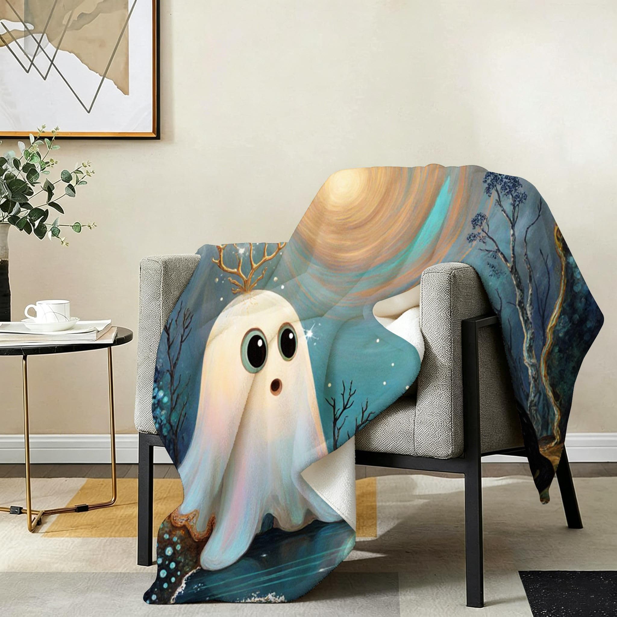Manta de Forro Polar 240x260 cm, Fantasma Azul, AQ390