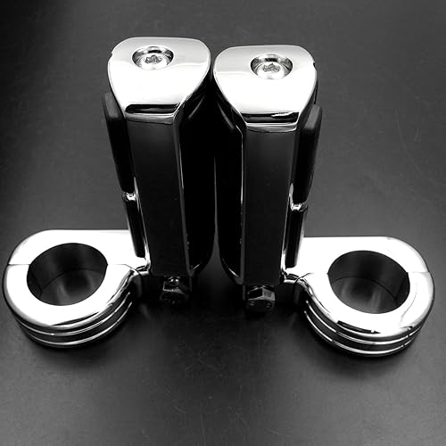 Miniatura 1 de XKMT -Wing Skull Zombie Shape Rider 1 12" Stiletto 4475 Foot Peg P-Abrazaderas compatibles con Shadow ACE Magna Valkyrie Chrome Body Producto de