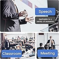 Vista 5 de BYEASY Presentador inalámbrico, control remoto RF 2.4GHz de 100 pies, USB PowerPoint PPT Clicker, control de volumen para Google Slides, negro P5000