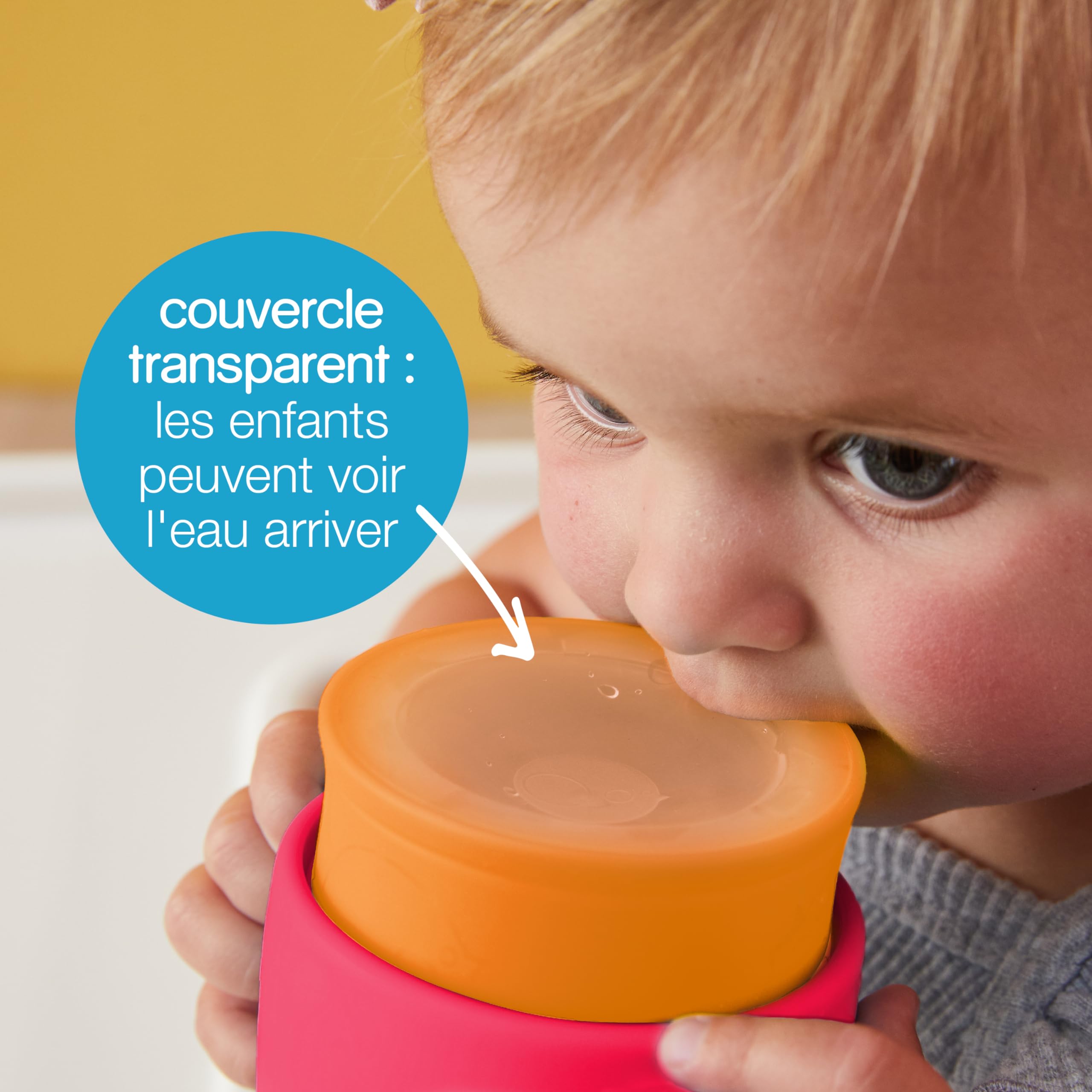 B.box Tasse D'Apprentissage 240 Ml – Écoulement Libre Sans Fuite – Dès 12 Mois – Sans BPA, Lave-Vaisselle – Idéal Pour Passer à La Tasse Classique