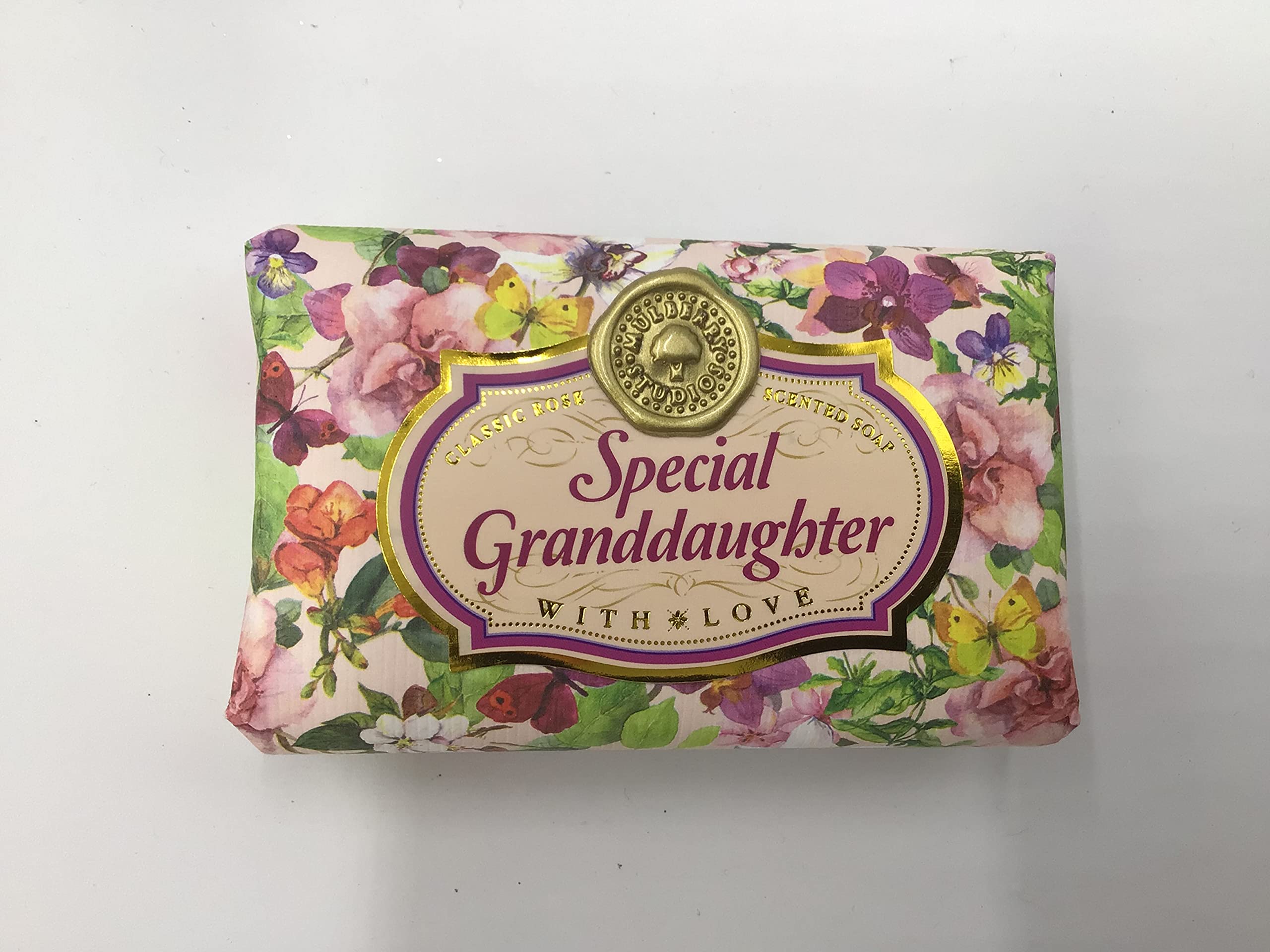 Special Granddaughter - Gift Soap Bar For Her Birthday Rose Scent Mum Grandmother Cleanser Lather Present Girl
