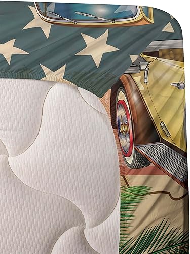 Vista 251 de Lunarable Sábana encimera de mapa del mundo, collage antiguo de mapas del Atlas antiguos, estampado vintage del grupo de civilización, suave y Beige