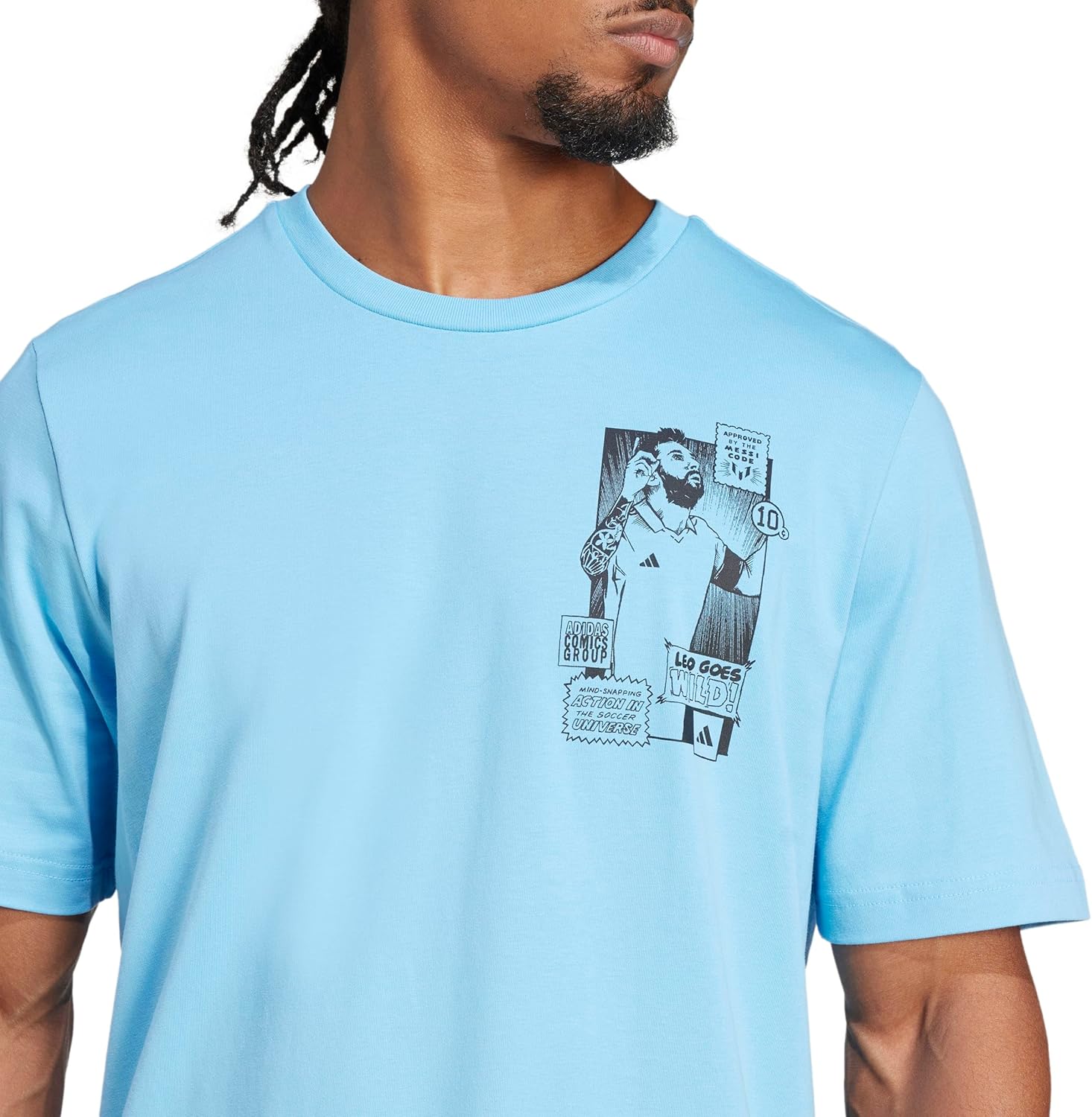 adidas Mens Messi T-Shirt - Image 4