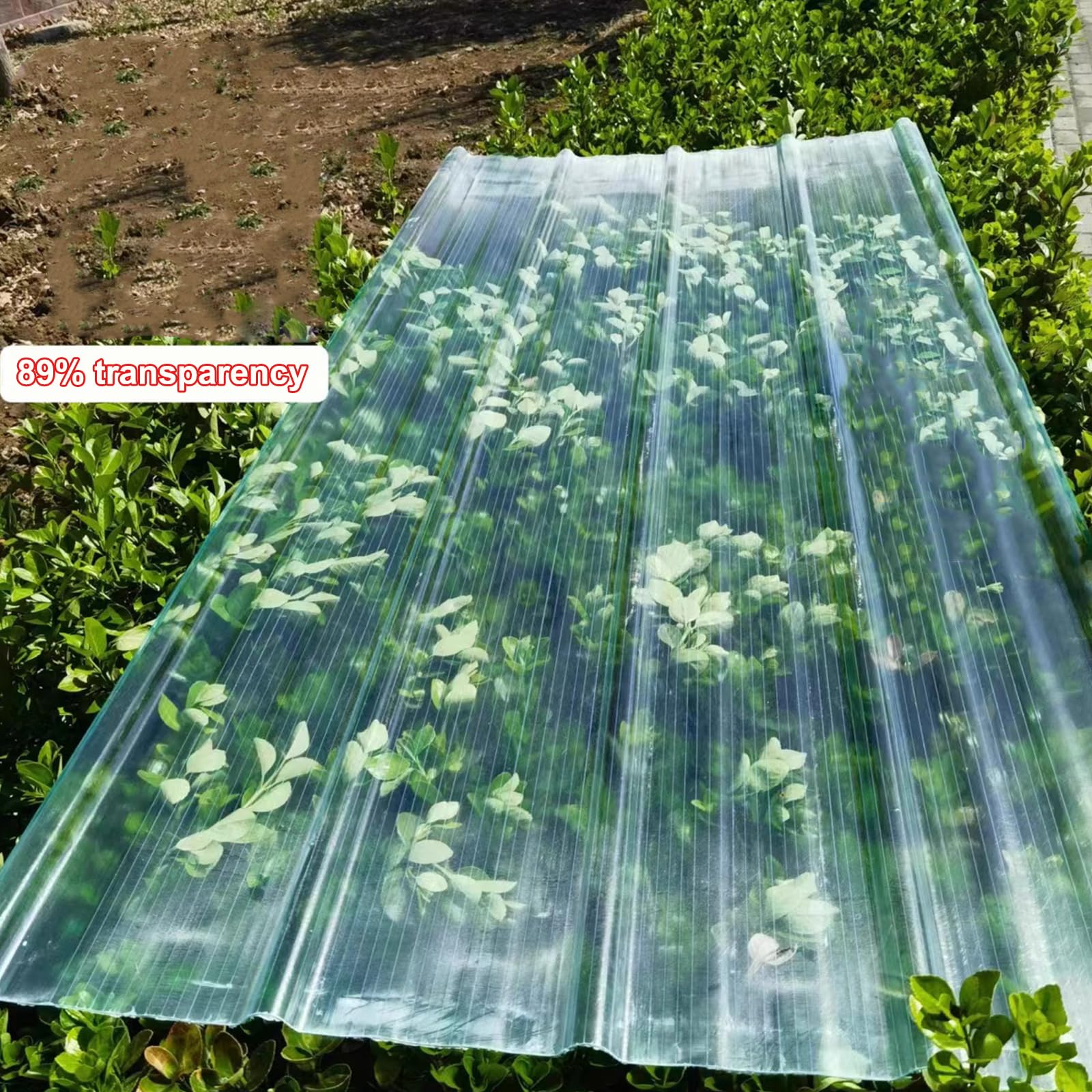 Pannelli da Tetto Trasparente,Lastra di Copertura in Fibra di Vetro,Isolante Lamiere Ondulate da 2mm,per Sostituzione o l'Installazione Su Garage,Tettoie,Serre (9 Pcs,0.9x1.25m/35x49in)