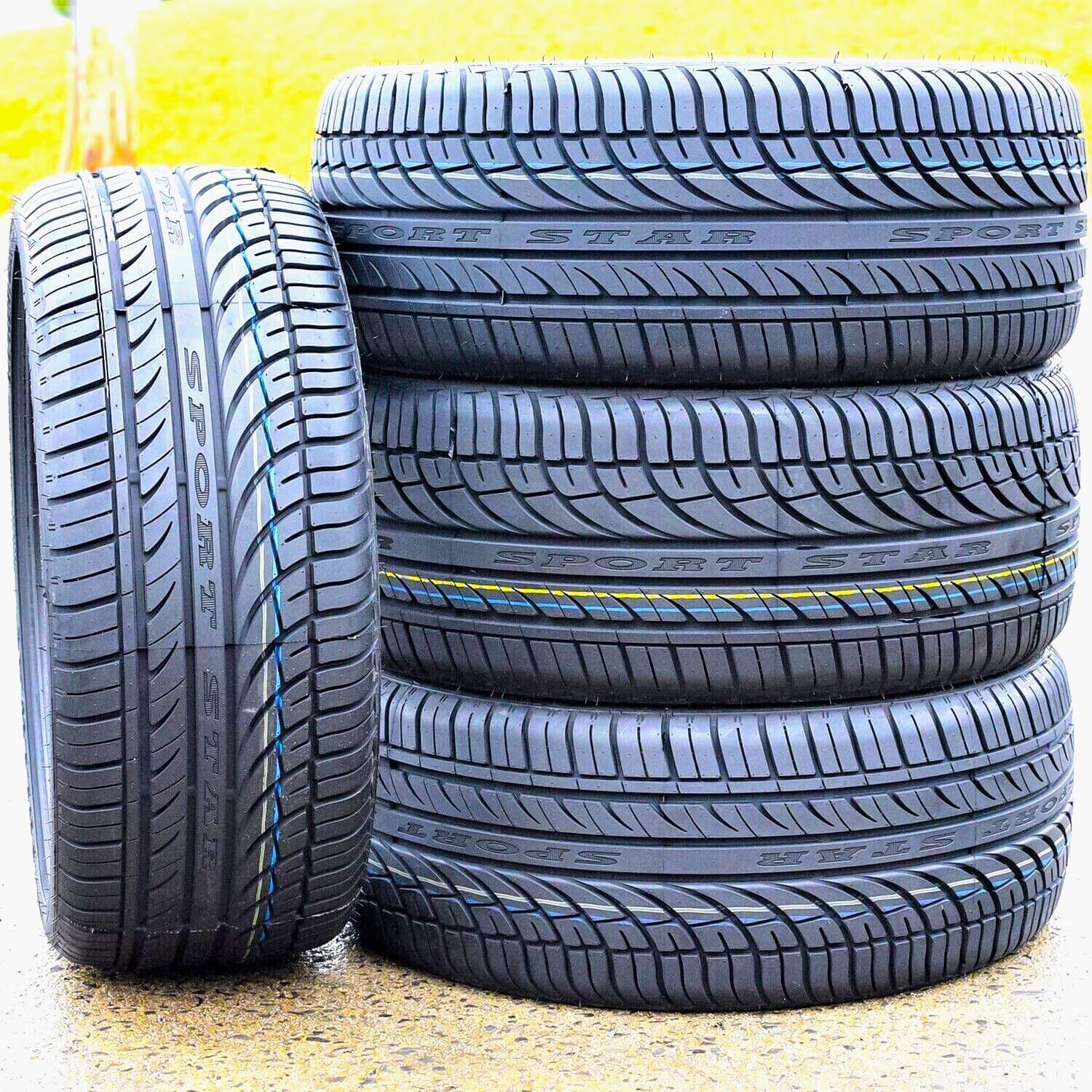 Set of 4 (FOUR) Fullway HP108 All-Season Passenger Car High Performance Radial Tires-245/40R18 245/40ZR18 245/40/18 245/40-18 97W Load Range XL 4-Ply BSW Black Side Wall UTQG 380AA