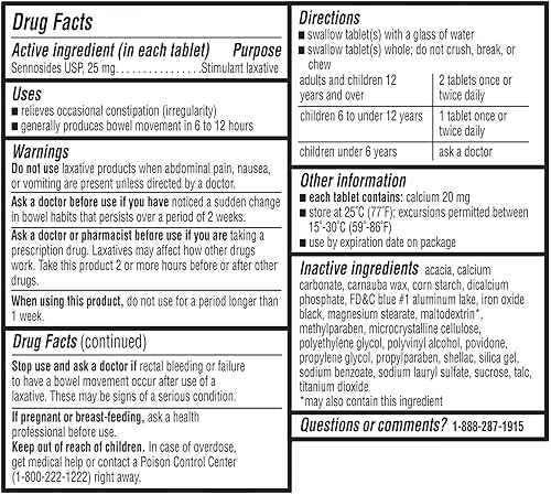 Miniatura 3 de Equate - Laxante de máxima resistencia, estimulante de sennósidos, 25 miligramos, 90 unidades