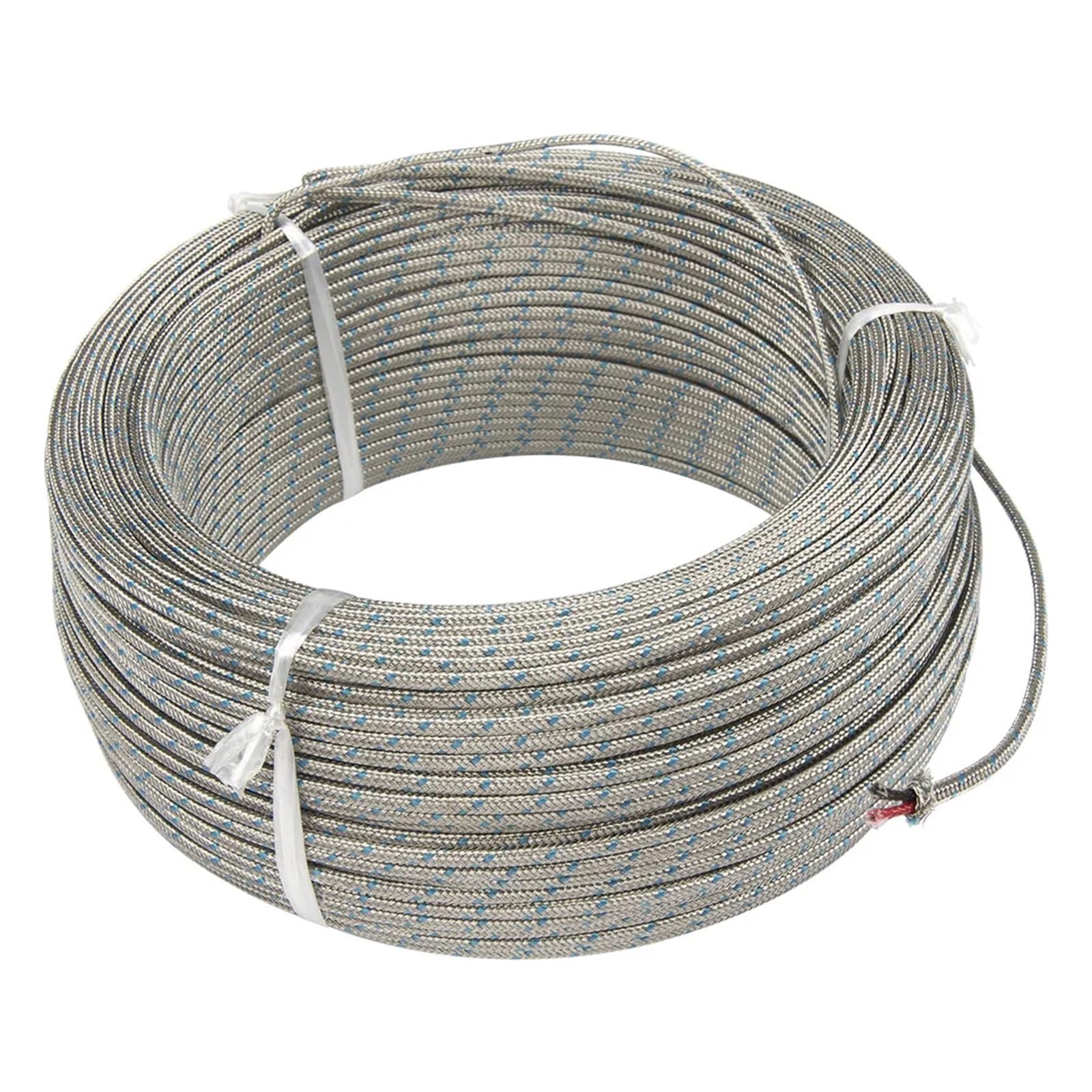 Cable de extensión para termopar y RTD PT100 de 100 metros para sensor KJ 7