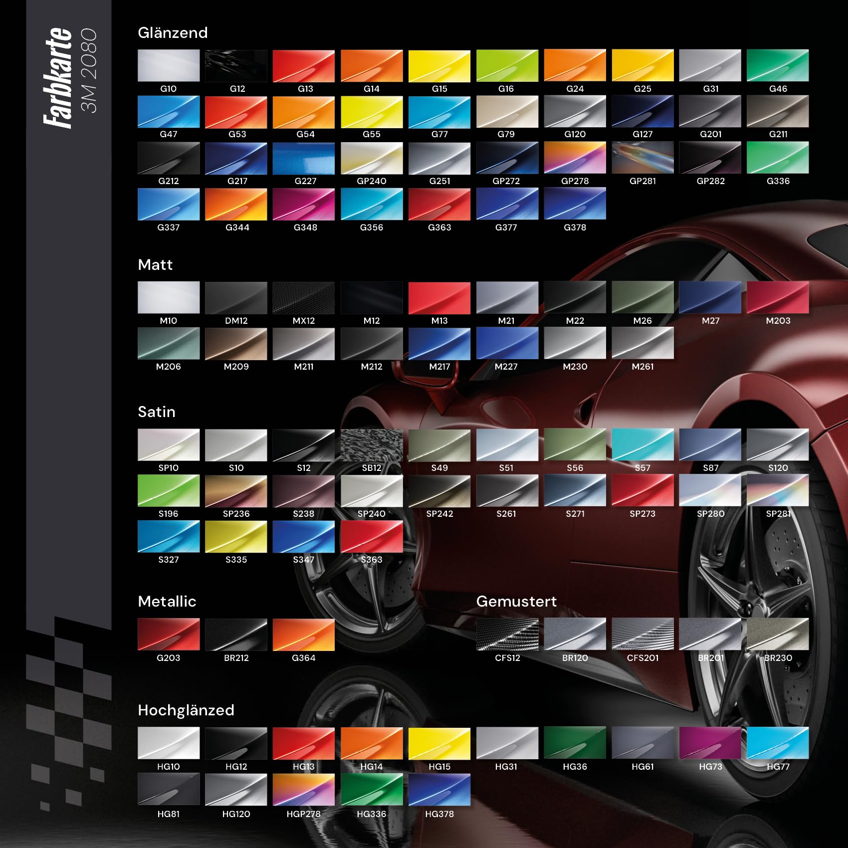 3M 2080 Pellicola autoadesiva per auto, moto, barca, 30 x 152 cm, pellicola protettiva 3D con canali d'aria per pellicola (G13 Gloss Hotrod Red) - 2