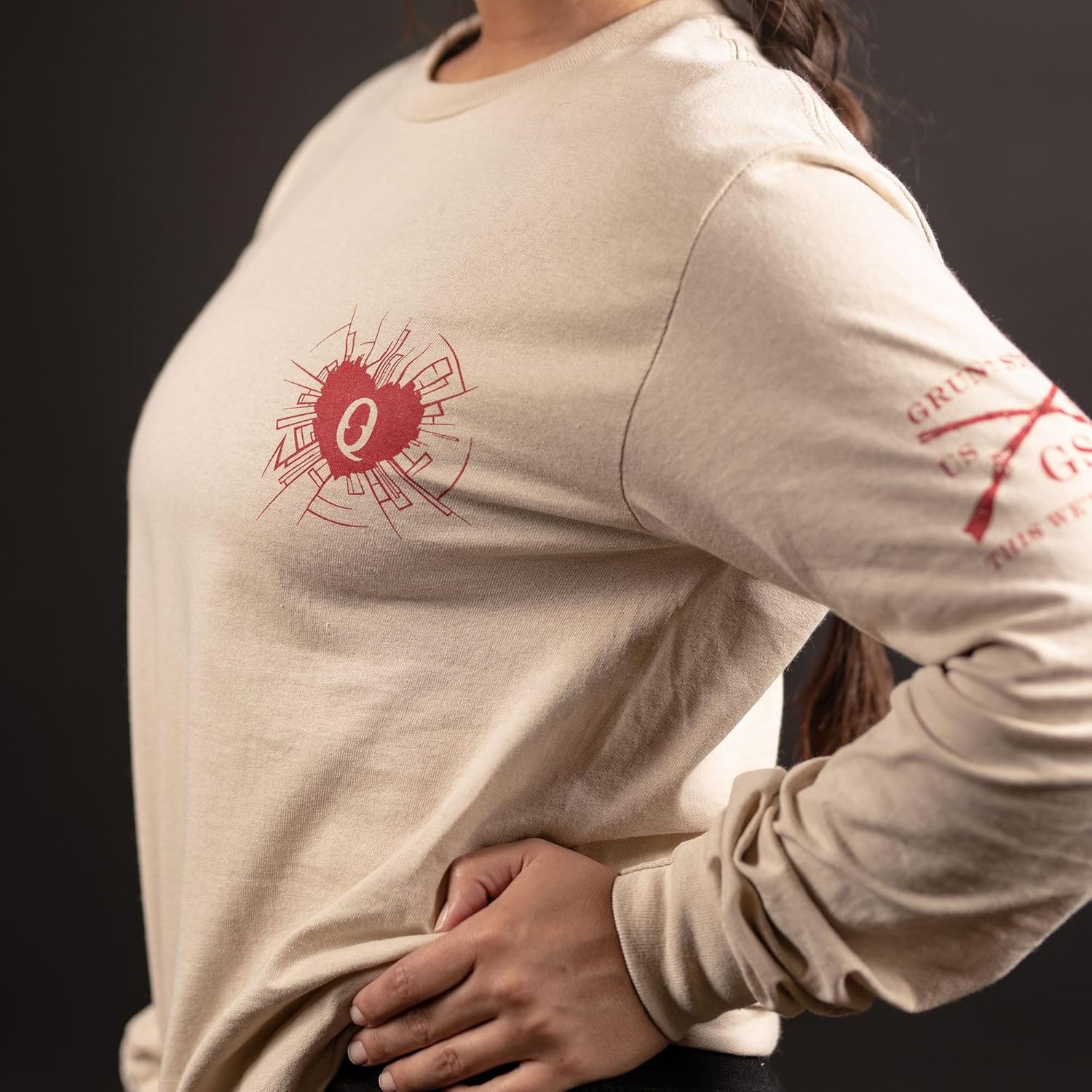 Grunt Style Heart and Soul of a Warrior Women's Long Sleeve T-Shirt - Image 7