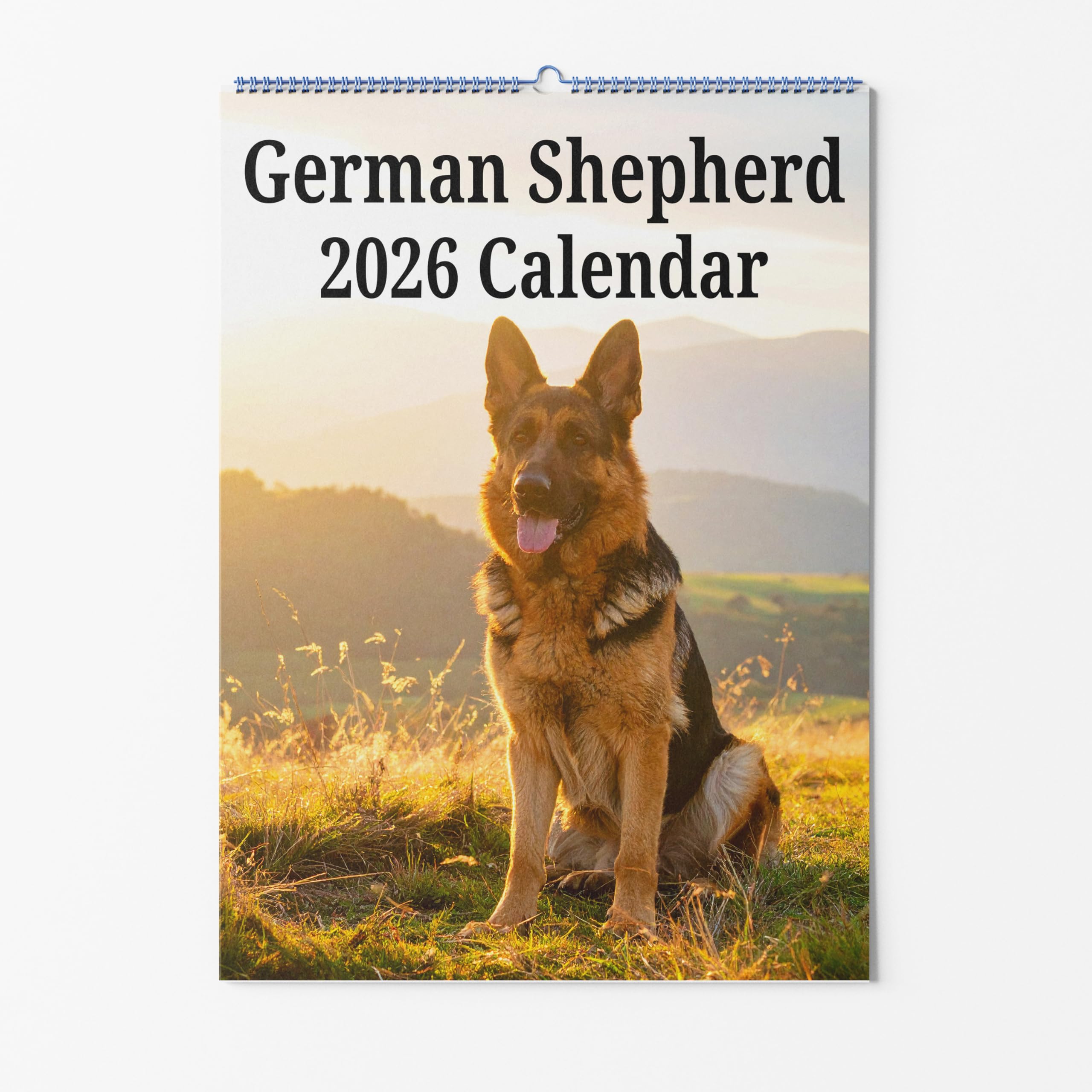 German Shepherd Wall Calendar - Choice Of Sizes - A3 Dog Calendar - Dog Lovers Monthly Planner 2027