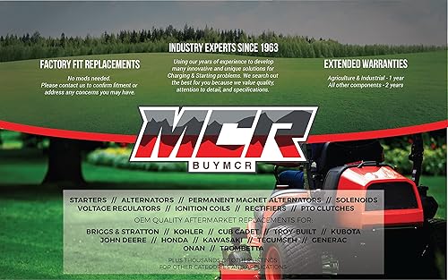 Miniatura 5 de MCR - Nuevo arrancador compatible con Briggs 691564 639469 808016 Deere Toro 12V 15 dientes -
