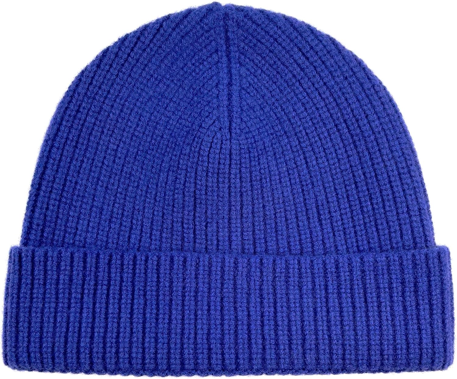 100% Merino Wool Ribbed Knit Beanie Cap, Warm Winter Hat, Unisex for Men and Women