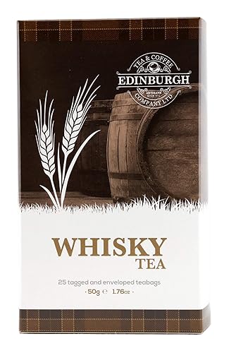 Edinburgh Tea & Coffee Company - Té negro con sabor a whisky, 25 sobres
