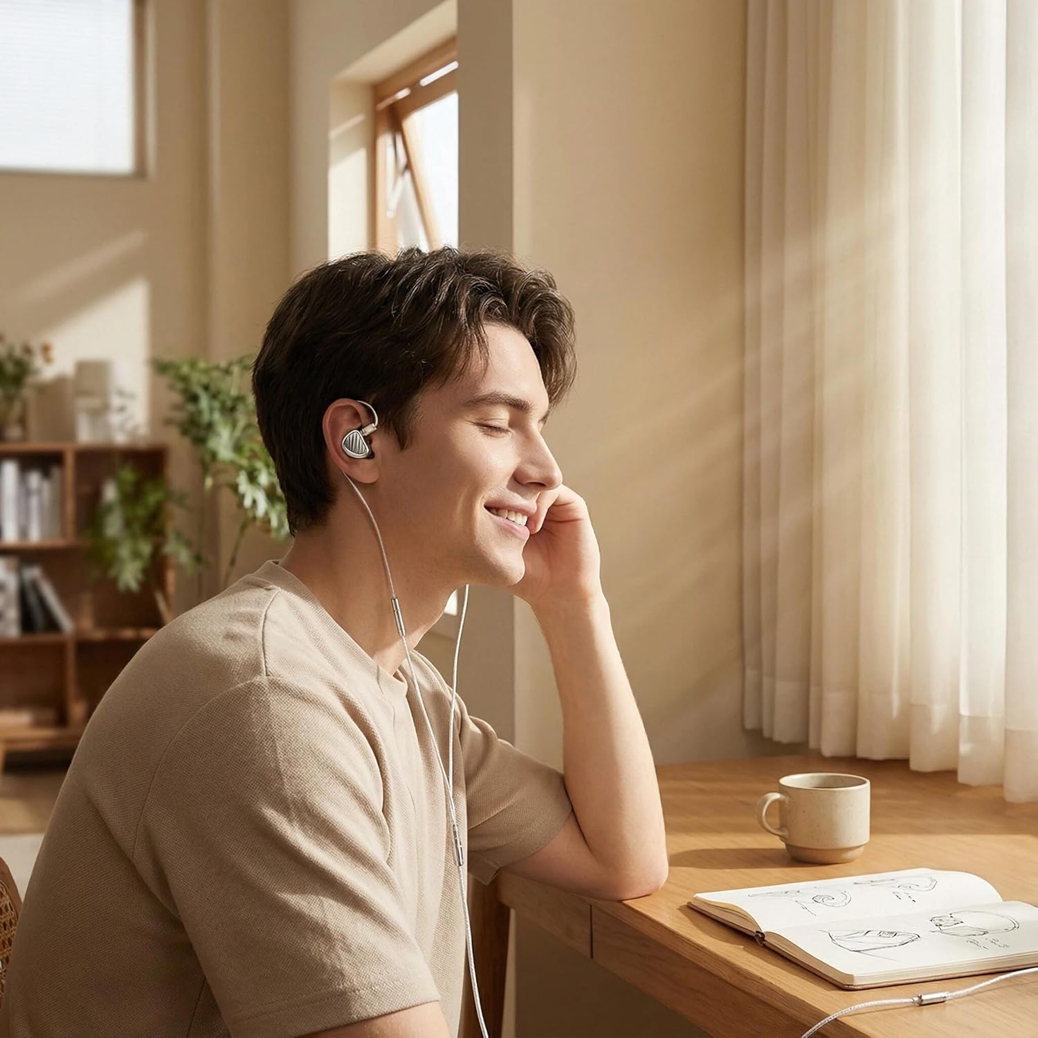 Sabaj TRN Jaws HiFi in-Ear Monitors 3DD+4BA+1Planar Earhook Earphones, Detachable Cable Design (3.5mm Without Mic)