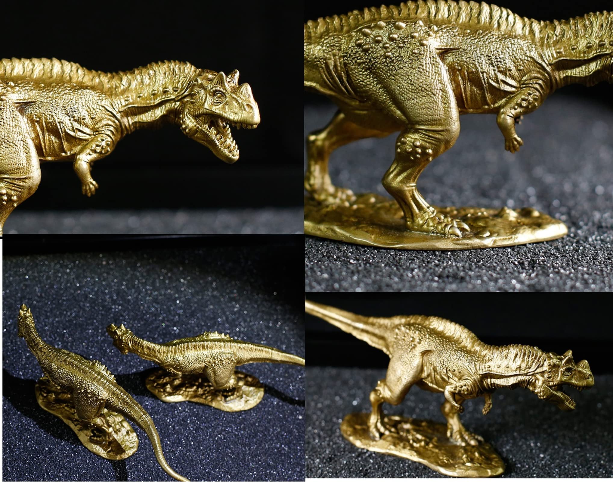 Solidna Miedziana Figurka Tyranozaura Rexa, Mosiężny Model Ceratozaura Dinozaura, Biurko Do Nauki, Stolik Kawowy, Ozdoba Samochodowa