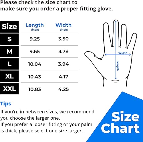 Miniatura 5 de toolant Guantes de trabajo para hombres, 12 pares, guantes de trabajo de nitrilo con agarre, guantes para pantalla táctil para almacén, mecánico,