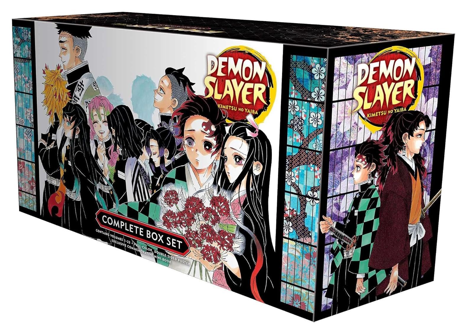 @glow Demon Slayer Complete Manga Box Set Vol. 1?23 | Kimetsu no Yaiba Manga Collection | English Paperback Edition with Bonus Poster